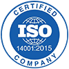 ISO 14001:2015 Certificate